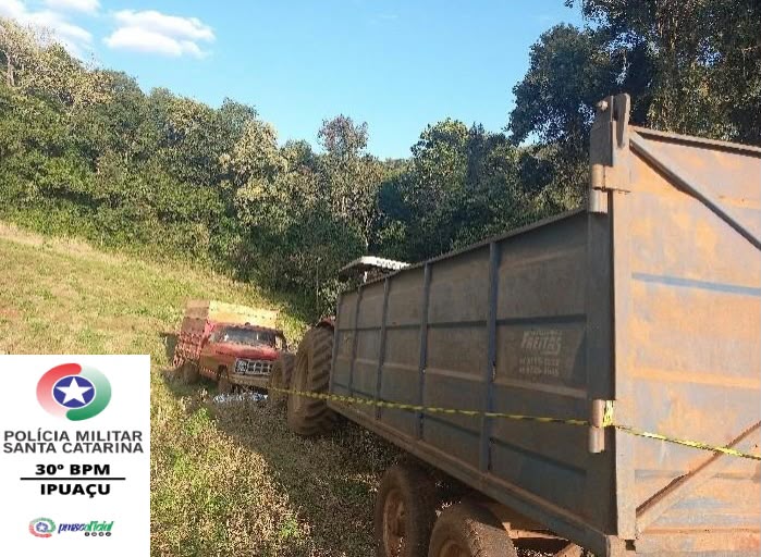 Homem morre após ser atropelado por trator em propriedade rural de Ipuaçu