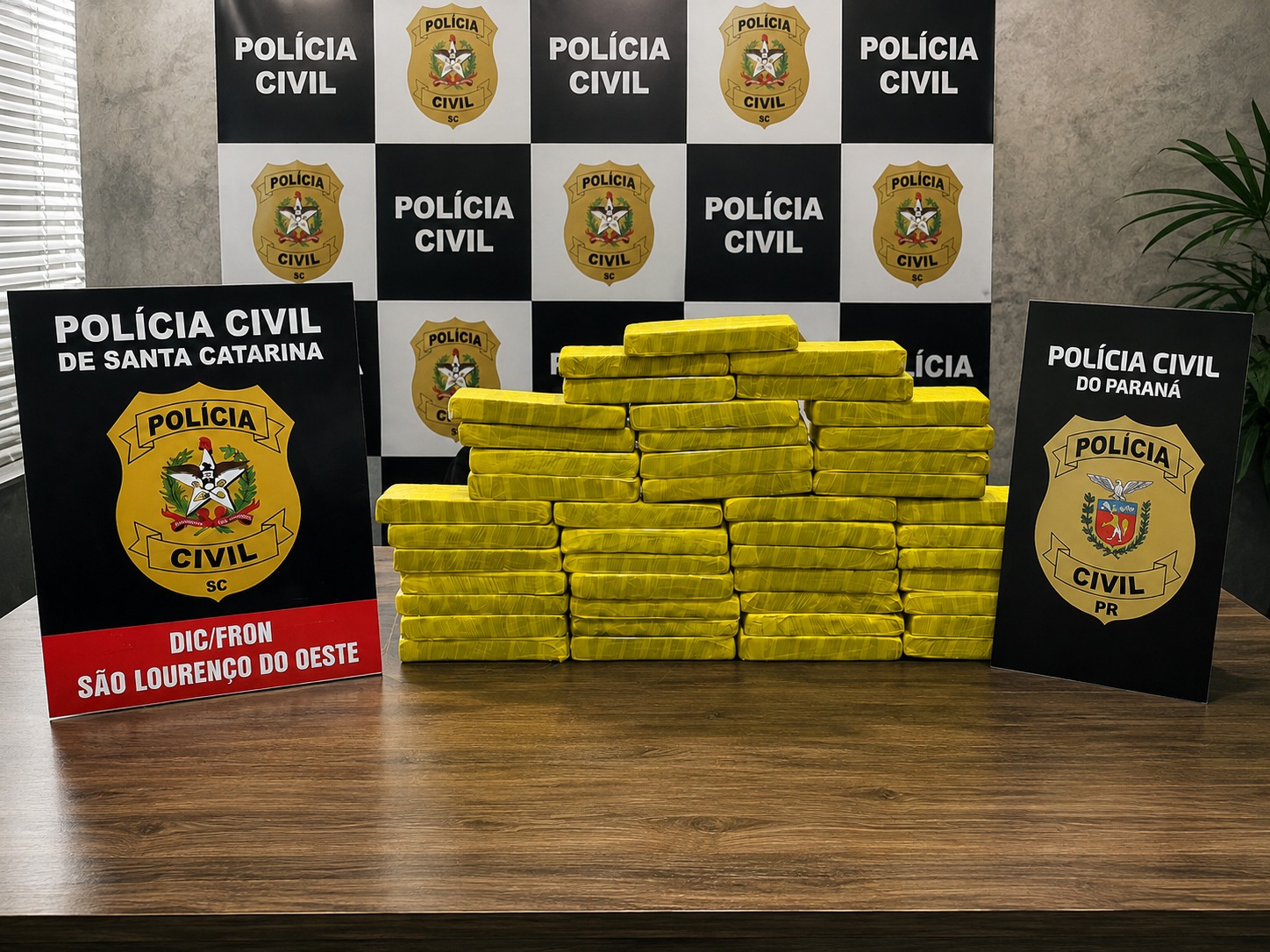 Polícia Civil apreende quase 30 quilos de maconha e prende dois homens em Quilombo
