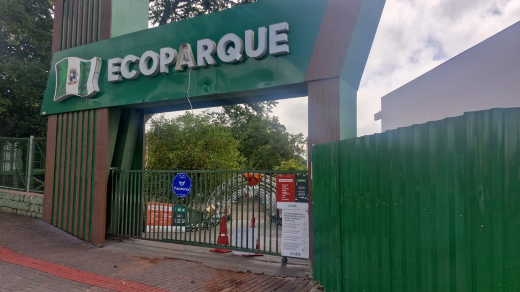 Após chuva intensa, Ecoparque é fechado temporariamente para limpeza em Chapecó