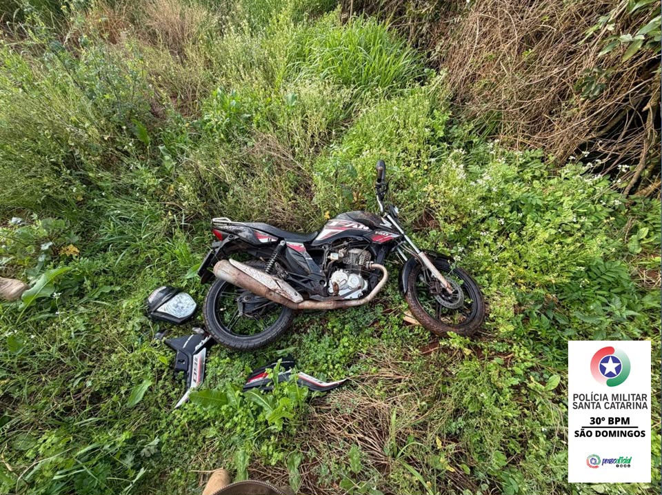 Polícia Militar recupera motocicleta furtada em São Domingos