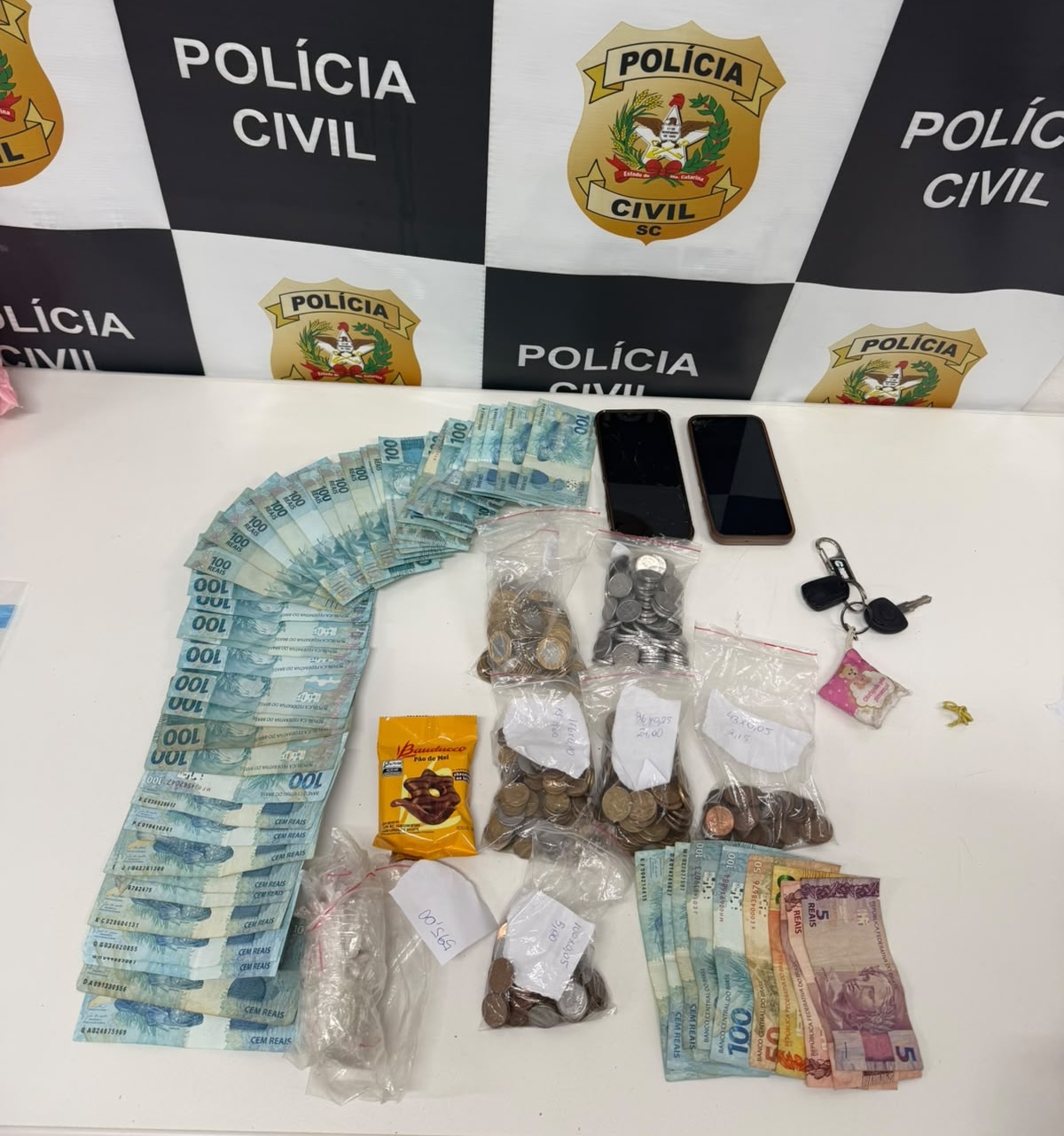 Casal é preso com dinheiro furtado de posto de combustíveis