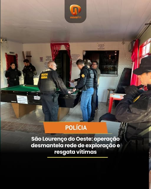  Operação desmantela rede de exploração e resgata vítimas em São Lourenço do Oeste: