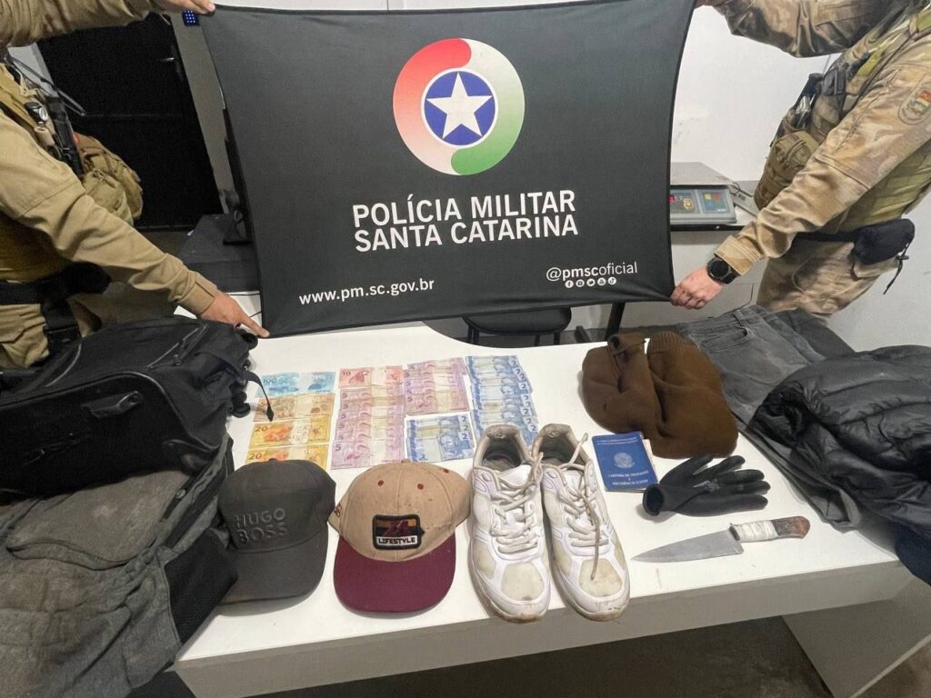 Assalto a comércio em Chapecó termina com prisão de dois suspeitos e recaptura de foragido