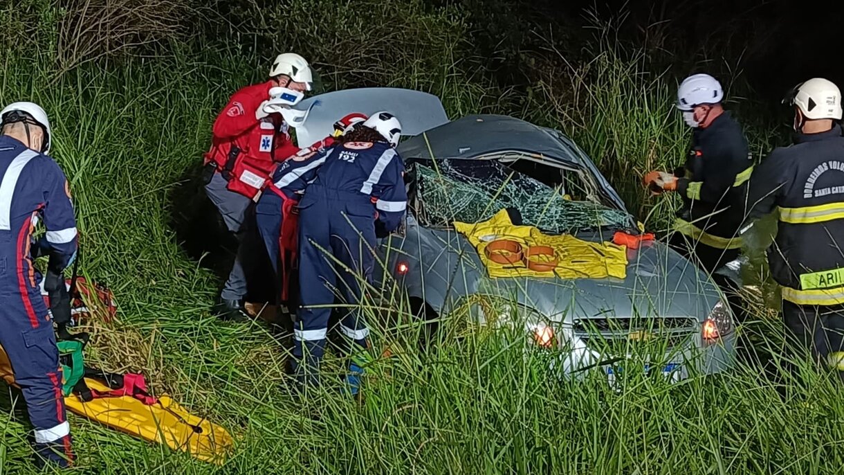 Grave acidente na BR-153 em Concórdia mobiliza equipes de resgate e deixa feridos
