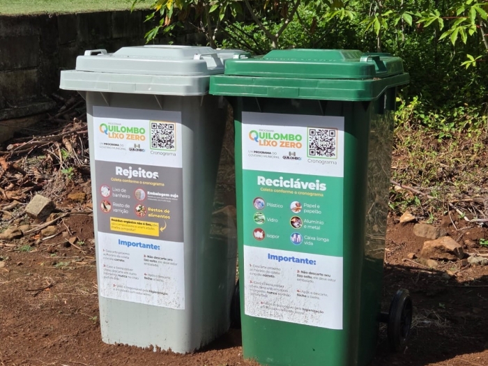 QUILOMBO AVANÇA COM PROGRAMA LIXO ZERO E INVESTE EM RECICLAGEM