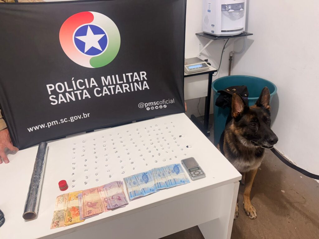Polícia desarticula ponto de drogas e apreende mais de 100 pedras de crack em Chapecó