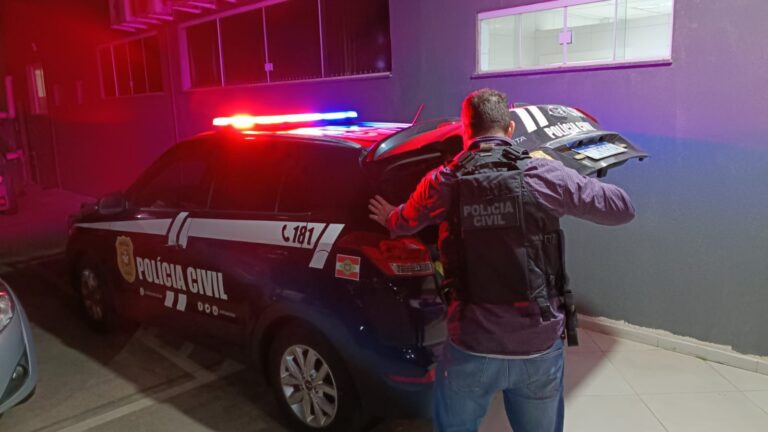 Polícia Civil prende em Xaxim homem condenado por furto qualificado durante operação estadual