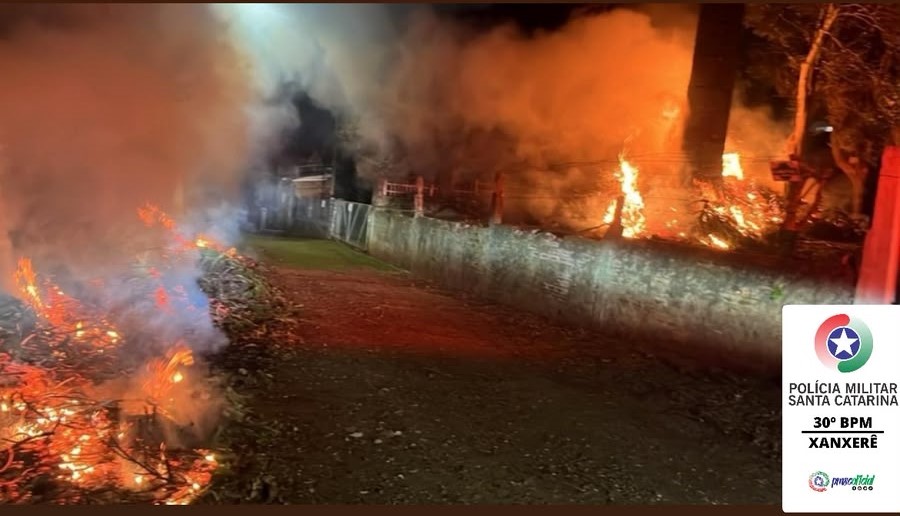 Homem é detido após provocar incêndio durante limpeza de terreno em Xanxerê