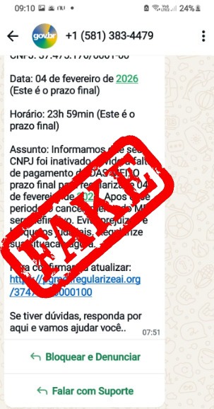 Prefeitura de Chapecó alerta MEIs sobre golpe com mensagens falsas em nome do GOV