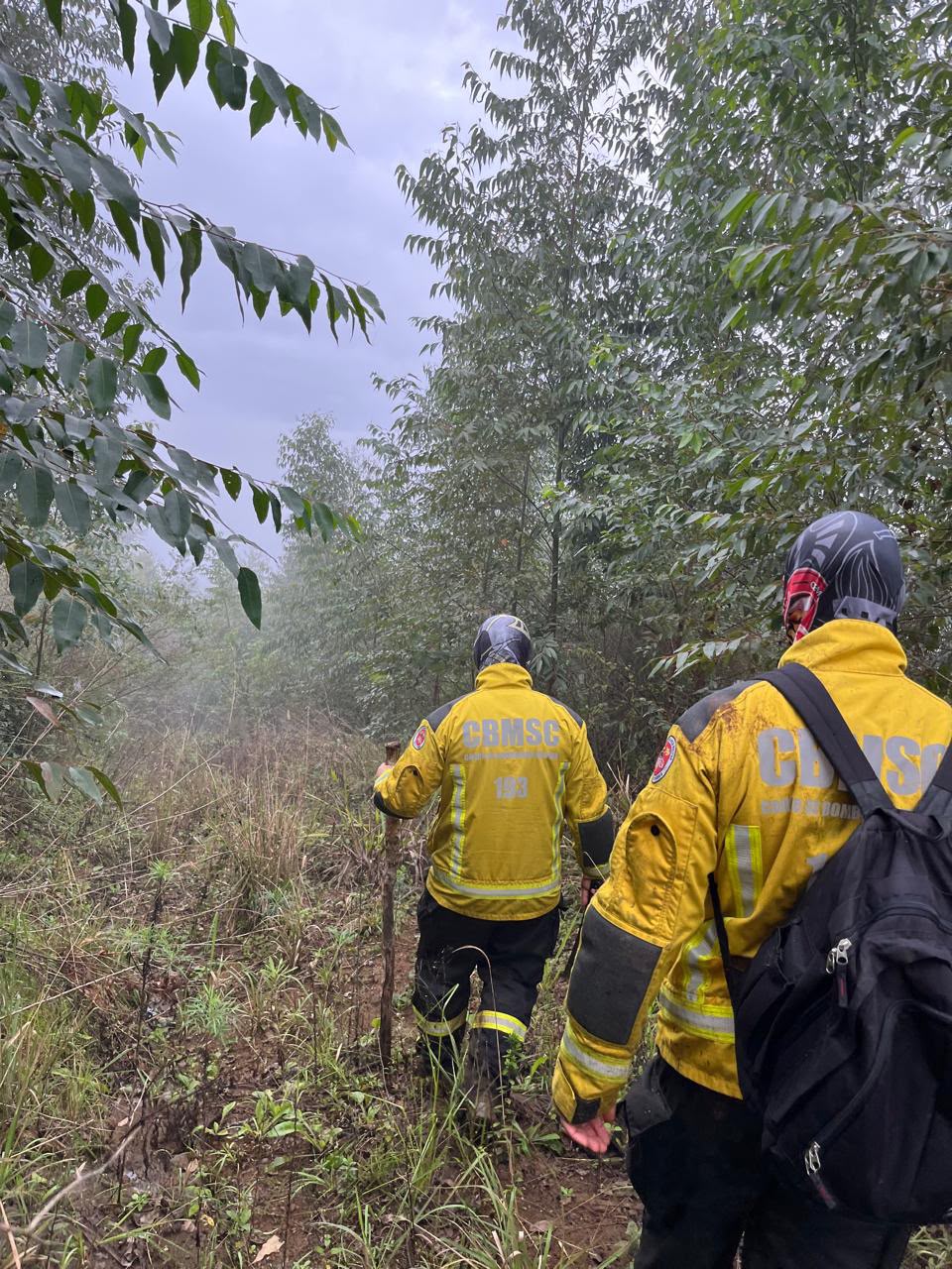 Bombeiros ampliam buscas por homem desaparecido no Oeste de SC e mobilizam drone, cão farejador e reforço especializado
