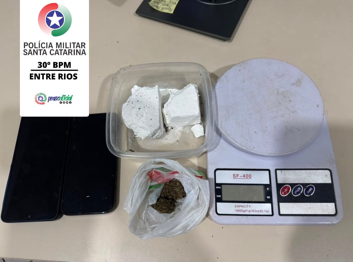 Polícia Militar prende dois suspeitos por tráfico de drogas no interior de Entre Rios