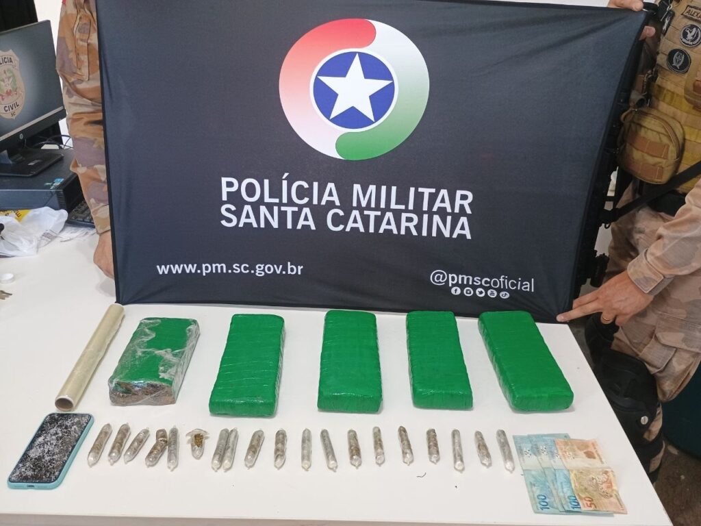 Jovem é presa com mais de 4,6 kg de maconha escondidos na geladeira em Chapecó