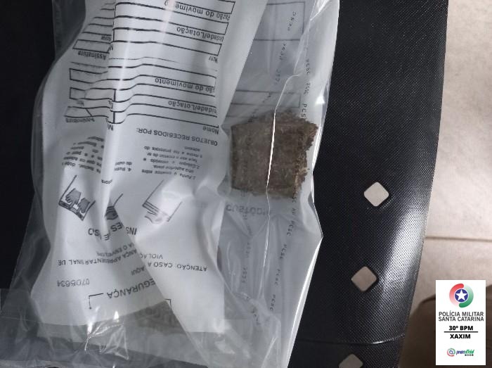 Xaxim: ocorrência de suposto roubo termina com apreensão de maconha